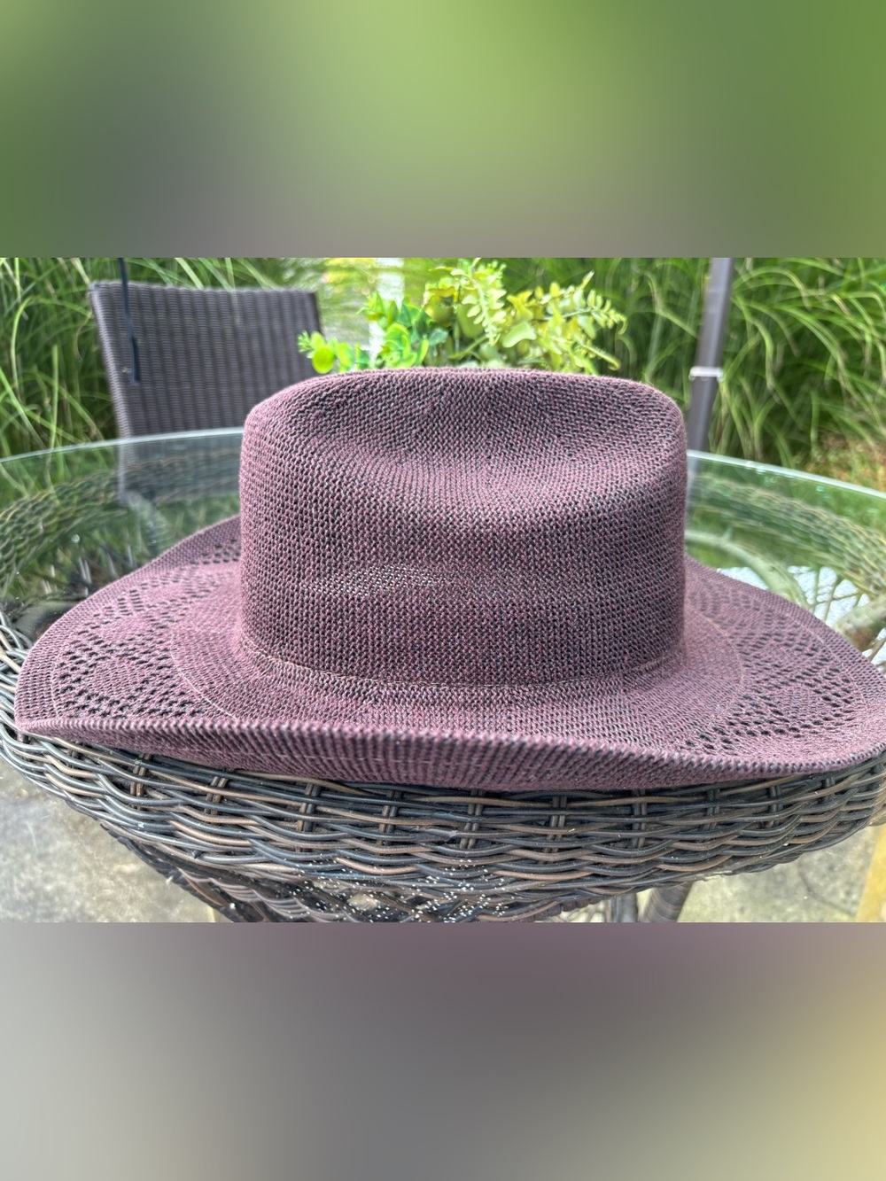 NWT Wyeth Evie Packable Mesh Hat Brown